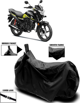 AutoFave Two Wheeler Cover for Honda(CB Shine SP, Black)