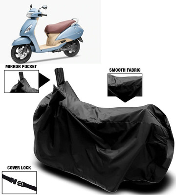 AutoFave Two Wheeler Cover for TVS(Jupiter Grande, Black)