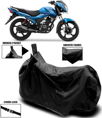 Autoprime Two Wheeler Cover for TVS(Victor, Black)