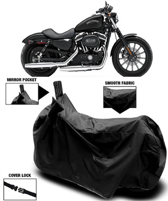 AutoKick Two Wheeler Cover for Harley Davidson(Iron 883, Black)