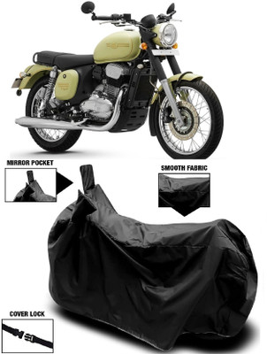 AutoFave Two Wheeler Cover for JAWA(42 BS6, Black)