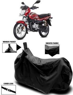 AutoFave Two Wheeler Cover for Bajaj(Platina 100 DTS-i, Black)