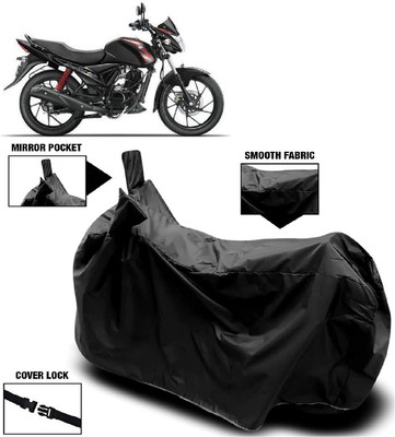 AutoFave Two Wheeler Cover for Suzuki(Sling Shot Plus, Black)