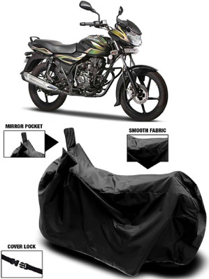 ANTOFY Two Wheeler Cover for Bajaj(Discover 100 DTS-i, Black)