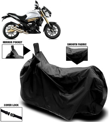 AutoFave Two Wheeler Cover for Mahindra(Mojo, Black)