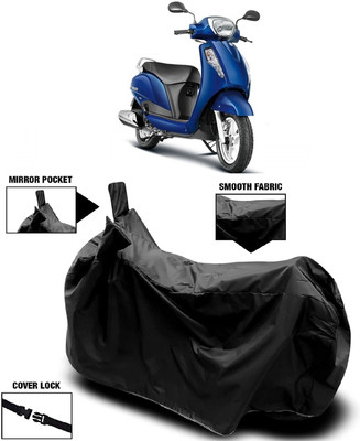 ANTOFY Two Wheeler Cover for Suzuki(Access 125, Black)