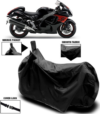 AutoFave Two Wheeler Cover for Suzuki(GSX R1300 Hayabusa, Black)