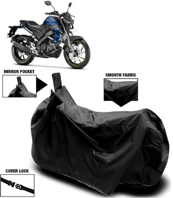 AutoFave Two Wheeler Cover for Yamaha(MT 15 New, Black)