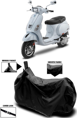 ANTOFY Two Wheeler Cover for Vespa(Vespa SXL 150, Black)
