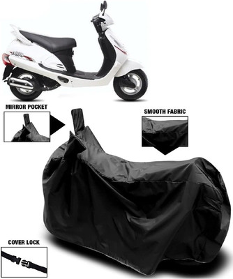 AutoFave Two Wheeler Cover for Mahindra(Duro 125, Black)