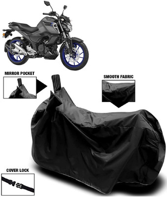 Autoprime Two Wheeler Cover for Yamaha(FZ S FI New, Black)