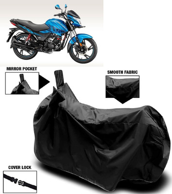 AutoFave Two Wheeler Cover for Hero(Glamour Programmed FI BS6, Black)