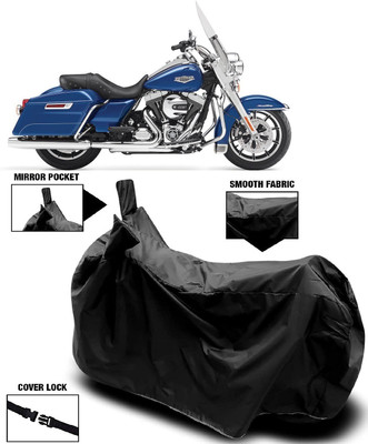 Autoprime Two Wheeler Cover for Harley Davidson(Road King, Black)