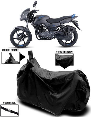AutoFave Two Wheeler Cover for Bajaj(Pulsar 125 Neon, Black)