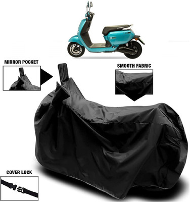Autoprime Two Wheeler Cover for Okinawa(Lite, Black)