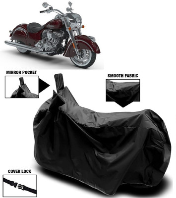 ANTOFY Two Wheeler Cover for Indian(Chief, Black)