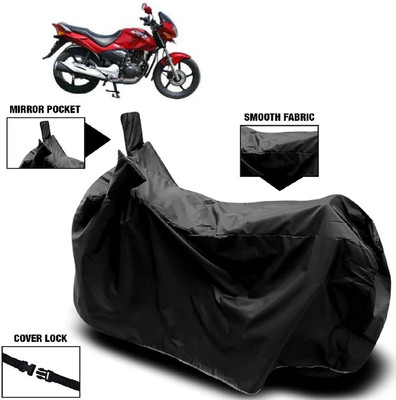 AutoFave Two Wheeler Cover for Honda(CBZ TYPE 1, Black)