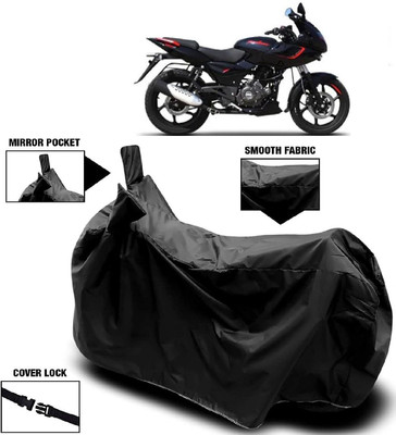 AutoKick Two Wheeler Cover for Bajaj(Pulsar 180, Black)