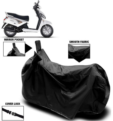 AutoFave Two Wheeler Cover for Mahindra(Gusto BS6, Black)