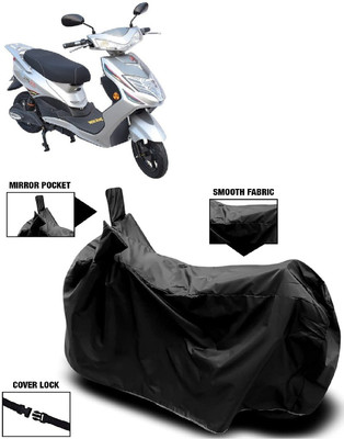 AutoFave Two Wheeler Cover for Avon(E Lite, Black)