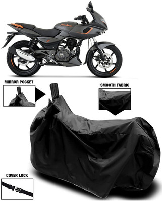 Autoprime Two Wheeler Cover for Bajaj(Pulsar 180F, Black)
