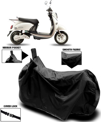 AutoFave Two Wheeler Cover for Evolet(Polo, Black)