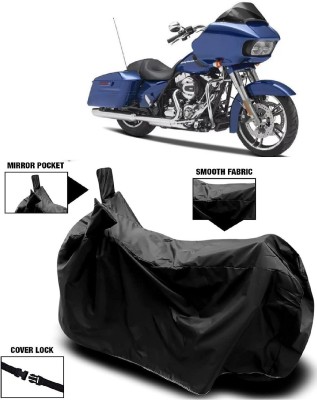 AutoFave Two Wheeler Cover for Harley Davidson(Road Glide Special, Black)