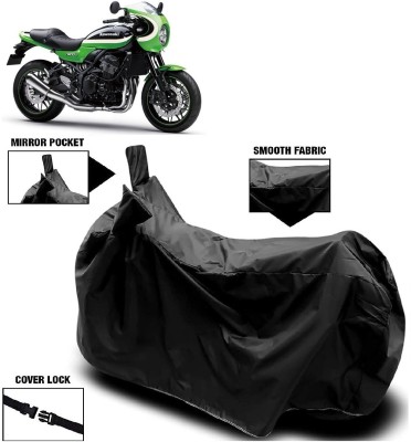 Autoprime Two Wheeler Cover for Kawasaki(Z900 RS Cafe Racer, Black)