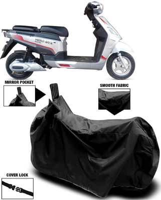 AutoKick Two Wheeler Cover for Hero(Electric NYX e5 BS6, Black)