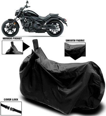 AutoFave Two Wheeler Cover for Kawasaki(Vulcan S, Black)