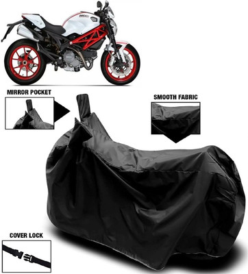 AutoFave Two Wheeler Cover for Ducati(Monster 796 S2R, Black)