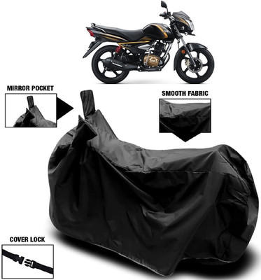 ANTOFY Two Wheeler Cover for TVS(Victor Premium, Black)