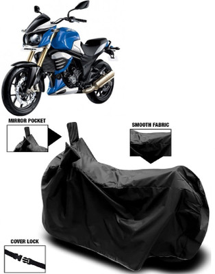 AutoFave Two Wheeler Cover for Mahindra(MOJO XT 300, Black)