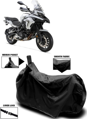 AutoFave Two Wheeler Cover for Benelli(TRK 502, Black)