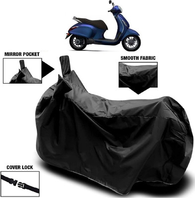 Autoprime Two Wheeler Cover for Bajaj(Fusion, Black)