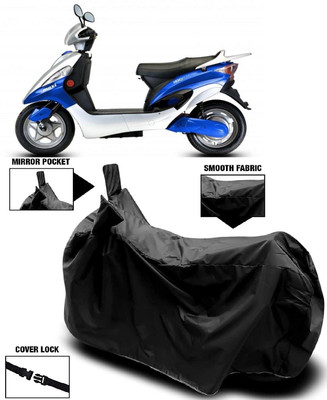 AutoFave Two Wheeler Cover for Hero Electric(Electric Maxi, Black)