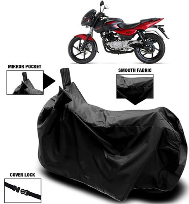 Autoprime Two Wheeler Cover for Bajaj(Pulsar 180 DTS-i, Black)