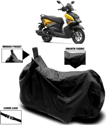 AutoFave Two Wheeler Cover for Yamaha(Ray-ZR 125FI BS6, Black)