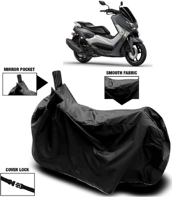 AutoKick Two Wheeler Cover for Yamaha(NMax 155, Black)