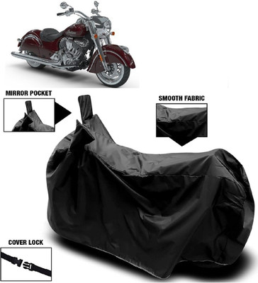 ANTOFY Two Wheeler Cover for Indian(Chief Classic, Black)