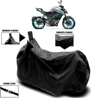 AutoFave Two Wheeler Cover for CFMoto(300NK, Black)