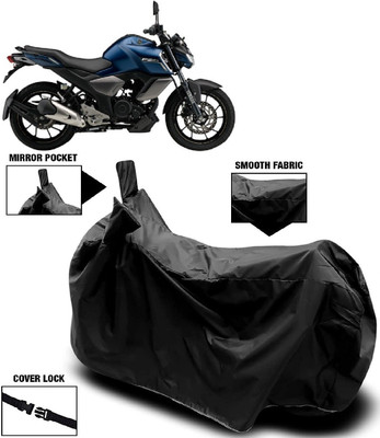 ANTOFY Two Wheeler Cover for Yamaha(FZ-S Fi Version 3.0, Black)