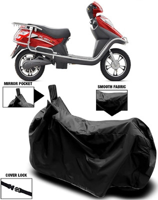 AutoFave Two Wheeler Cover for Hero(Electric Flash BS6, Black)