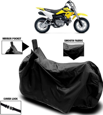 AutoFave Two Wheeler Cover for Suzuki(DR-Z50, Black)