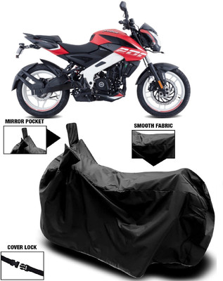 AutoFave Two Wheeler Cover for Bajaj(Pulsar NS200, Black)