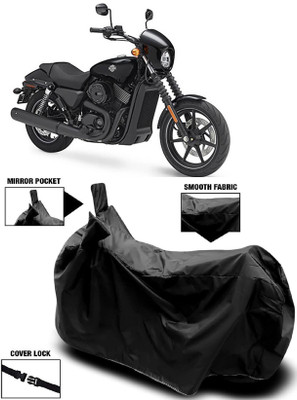 AutoFave Two Wheeler Cover for Harley Davidson(Street 750, Black)