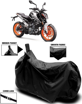 Autoprime Two Wheeler Cover for KTM(200 Duke, Black)