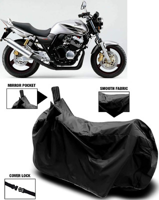 Autoprime Two Wheeler Cover for Honda(CB 400, Black)