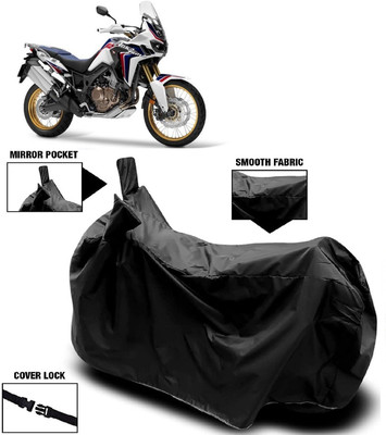AutoKick Two Wheeler Cover for Honda(CRF1000L Africa Twin, Black)