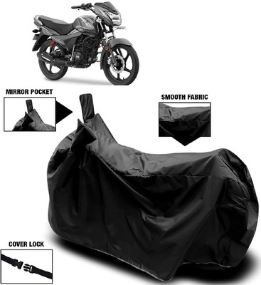 Autoprime Two Wheeler Cover for TVS(Victor GLX, Black)